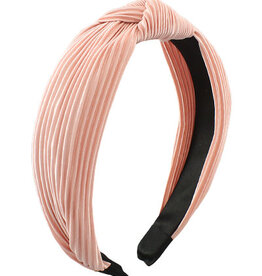 Wrinkle Style Knot Headband in Pink