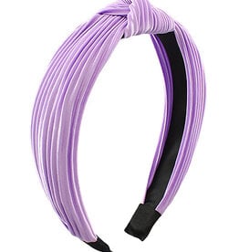 Wrinkle Style Knot Headband in Purple
