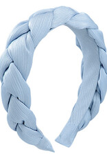 Wide Braid Headband in Blue