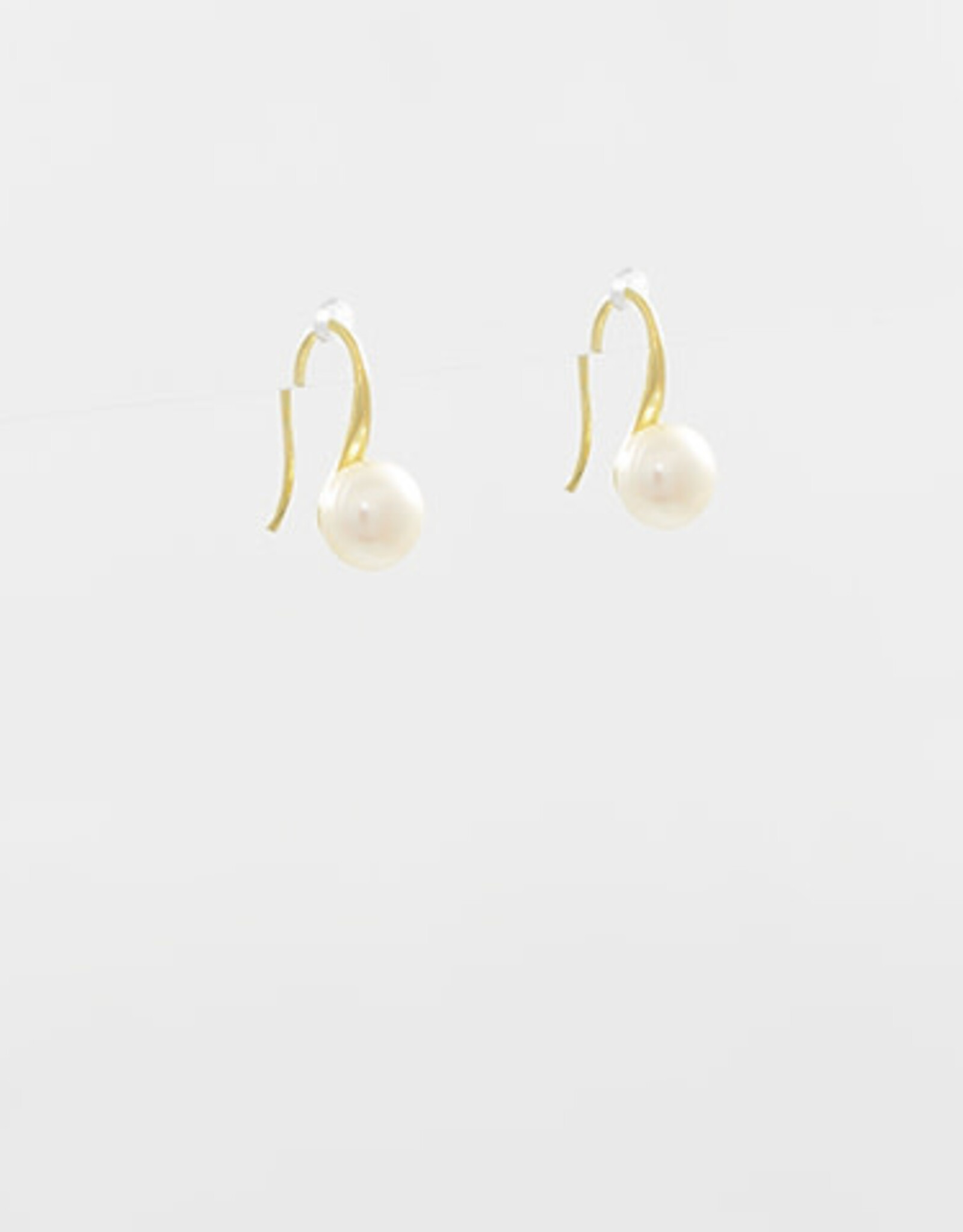 Round Pearl Drop Earring