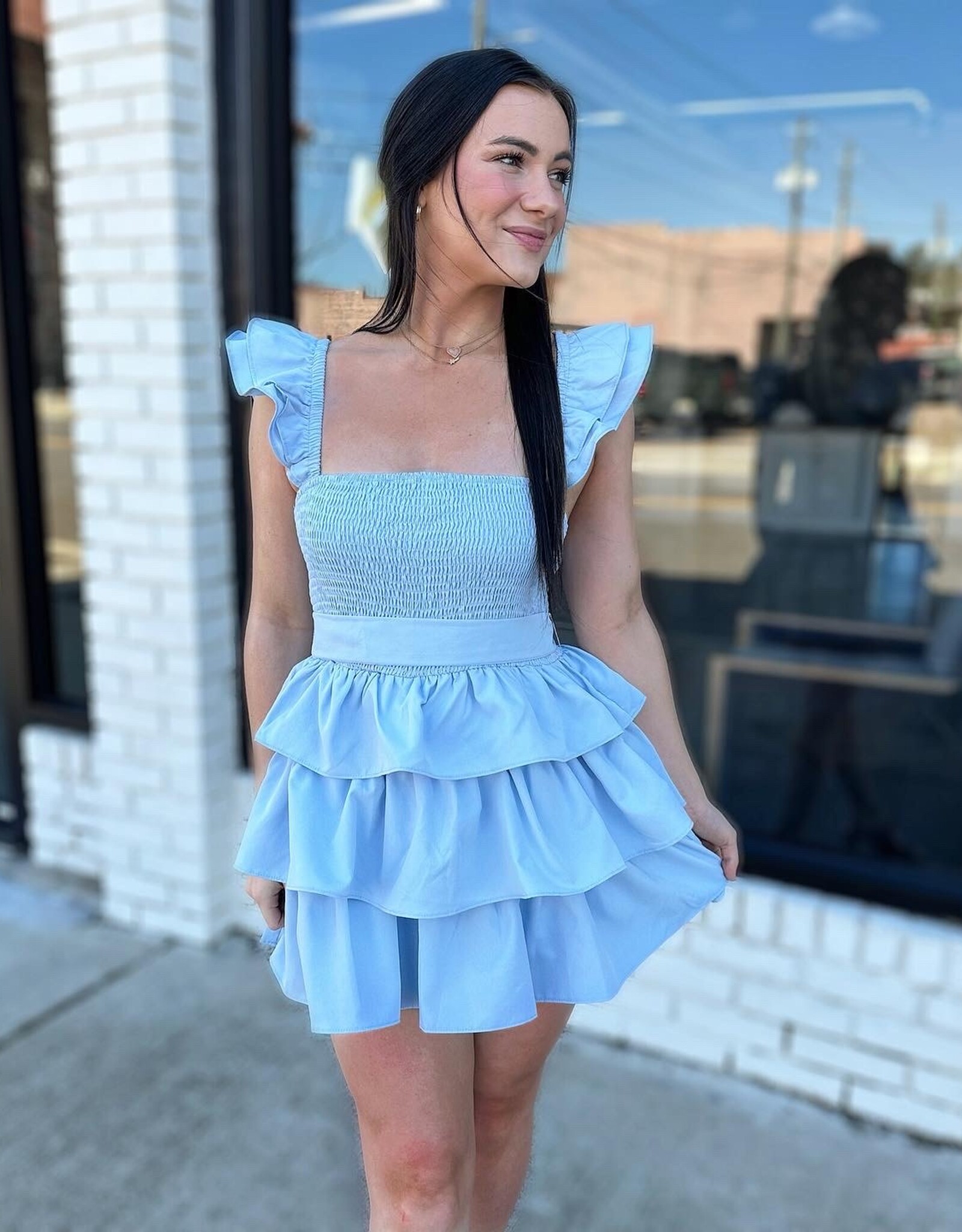Addie Dress in Blue