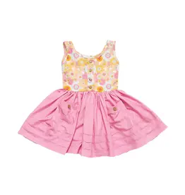 Be Girl Clothing Terrace Twirler Dress in Flower Power