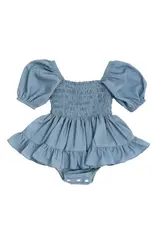 Be Girl Clothing Raquel Romper in Blue