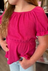 Hayden Laney Top in Hot Pink