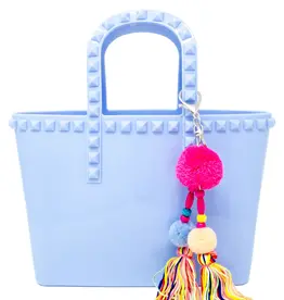 Zomi Gems Tiny Jelly Tote Bag -Baby Blue