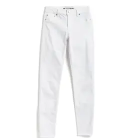Tractr Diane Mid Rise Basic Skinny in White