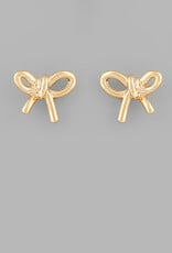 Brass Bow Earring