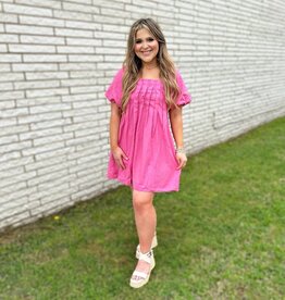Jennifer Dress in Hot Pink