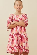 Hayden Nicole Dress in Hot Pink Floral
