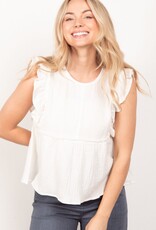 Briley Gauze Top in White