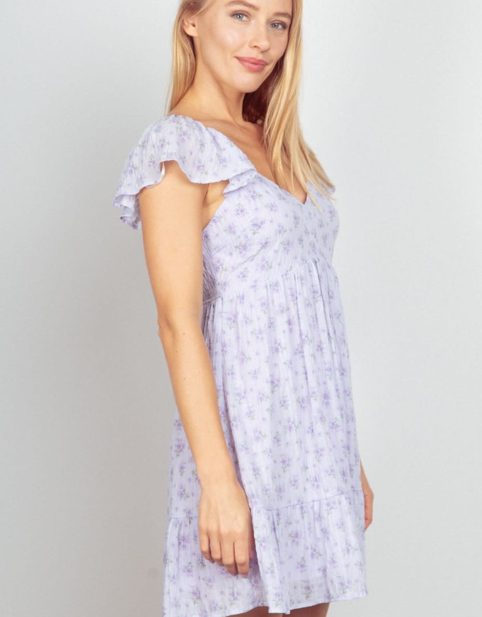 Kate Dress in Floral Lavender
