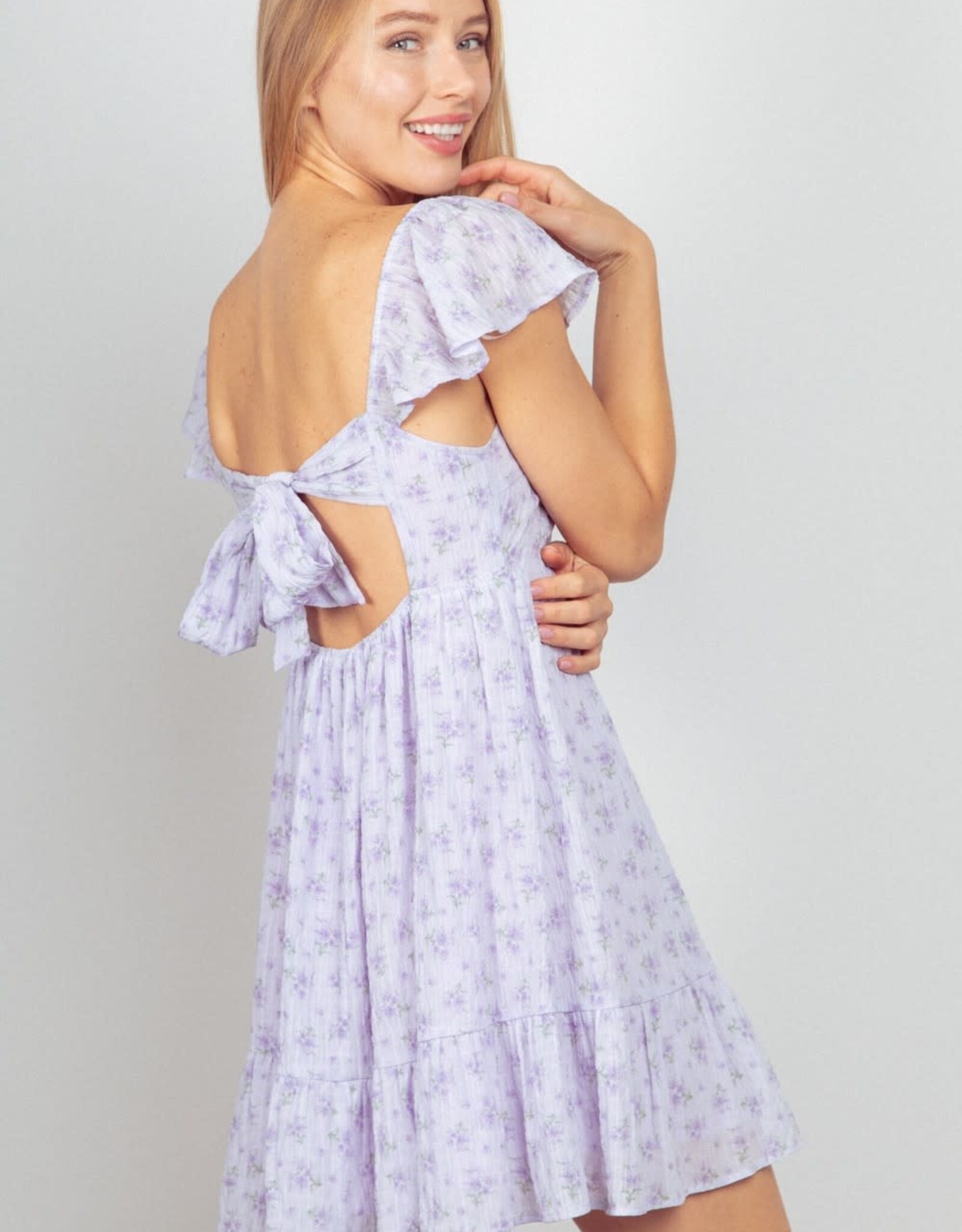 Kate Dress in Floral Lavender