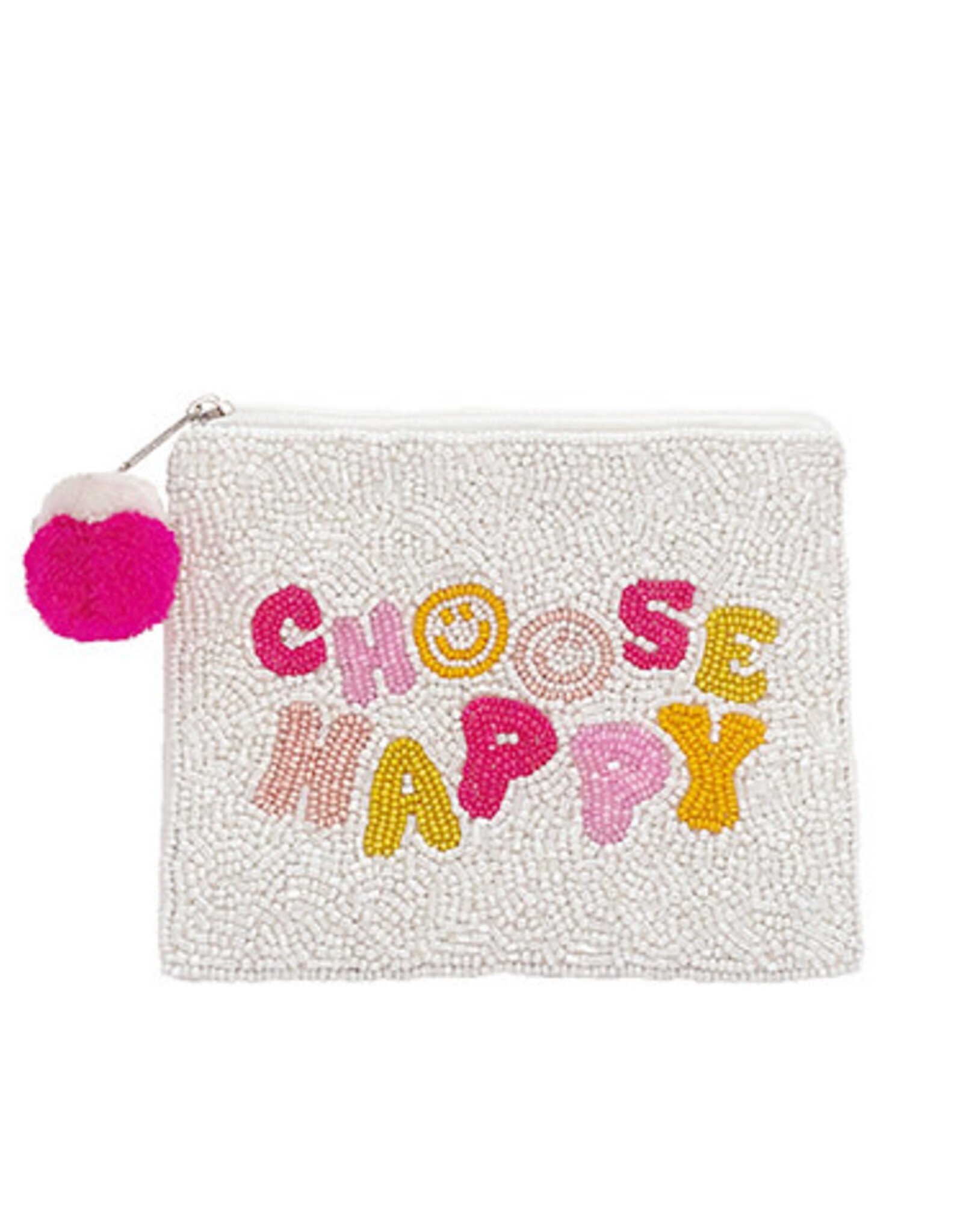 Choose Happy Bead Pouch