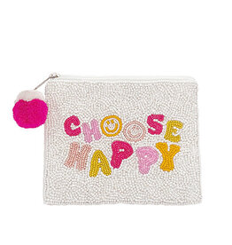 Choose Happy Bead Pouch