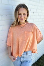 Shannon Pocket Top in Orange