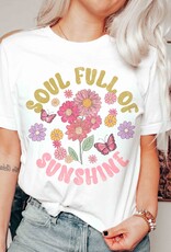 Soul Full of Sunshine Graphic Tee in White