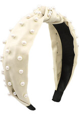 Pearl Knot Headband in Ivory