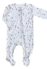 Dear Perli Zipper Bamboo Pajama- French Lavender