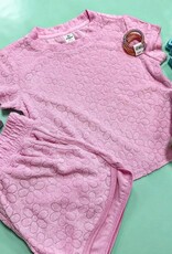 90 Degree by Reflex Molly French Terry Set in Pink