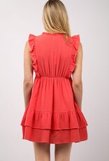 Bree Dress in Coral