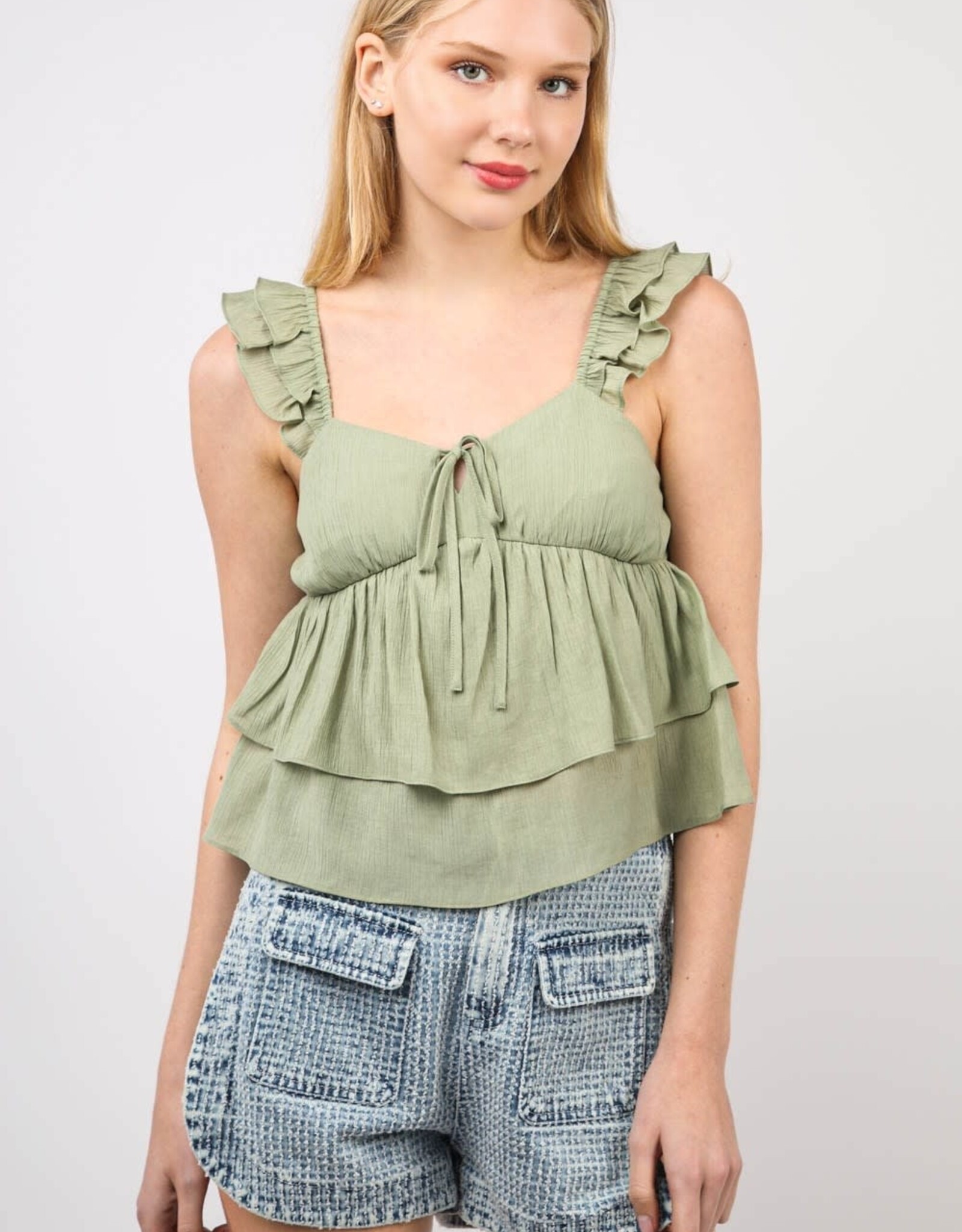 Whitney Top in Sage