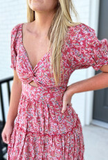 Bella Dress in Red Floral