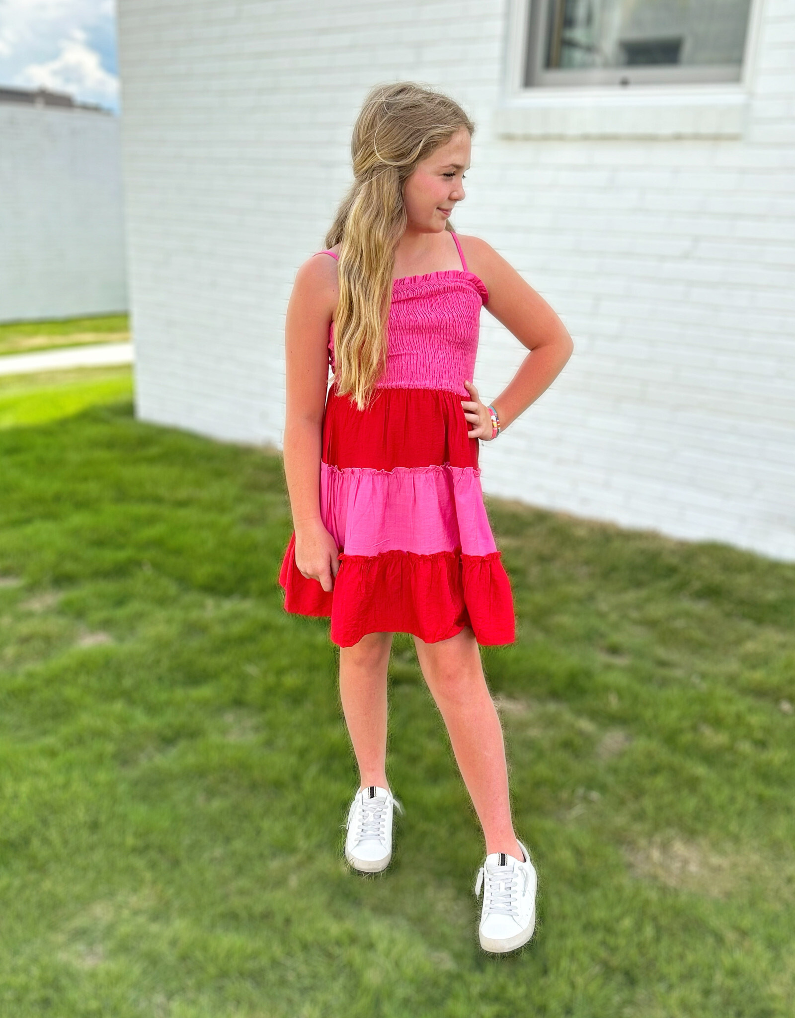 Hayden Kelsey Tank Dress in Red