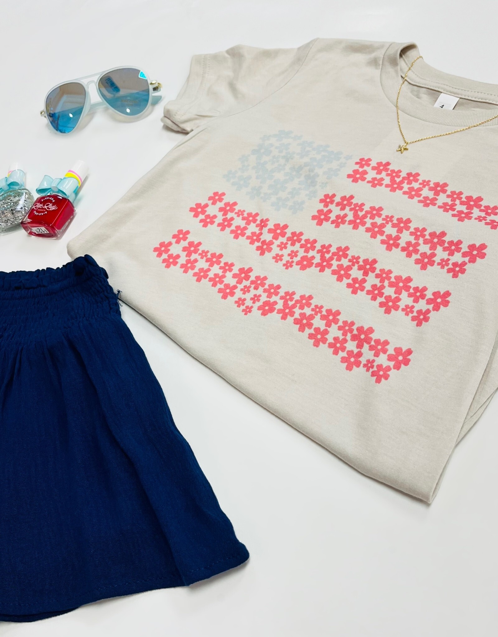 Flower Flag Graphic Tee
