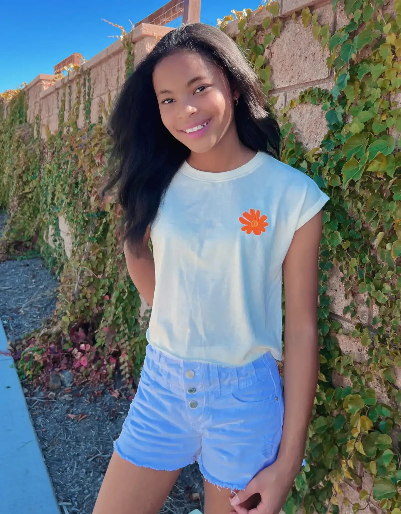 Paper Flower Have More Fun Graphic Tee