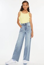 KanCan High Rise Slim Wide Leg in Light Wash