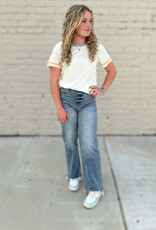 KanCan High Rise Slim Wide Leg in Light Wash