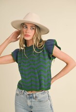 Addison Sweater Top in Blue