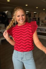 Addison Sweater Top in Burgundy