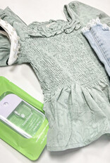 Hayden Anna Smocked Top in Sage
