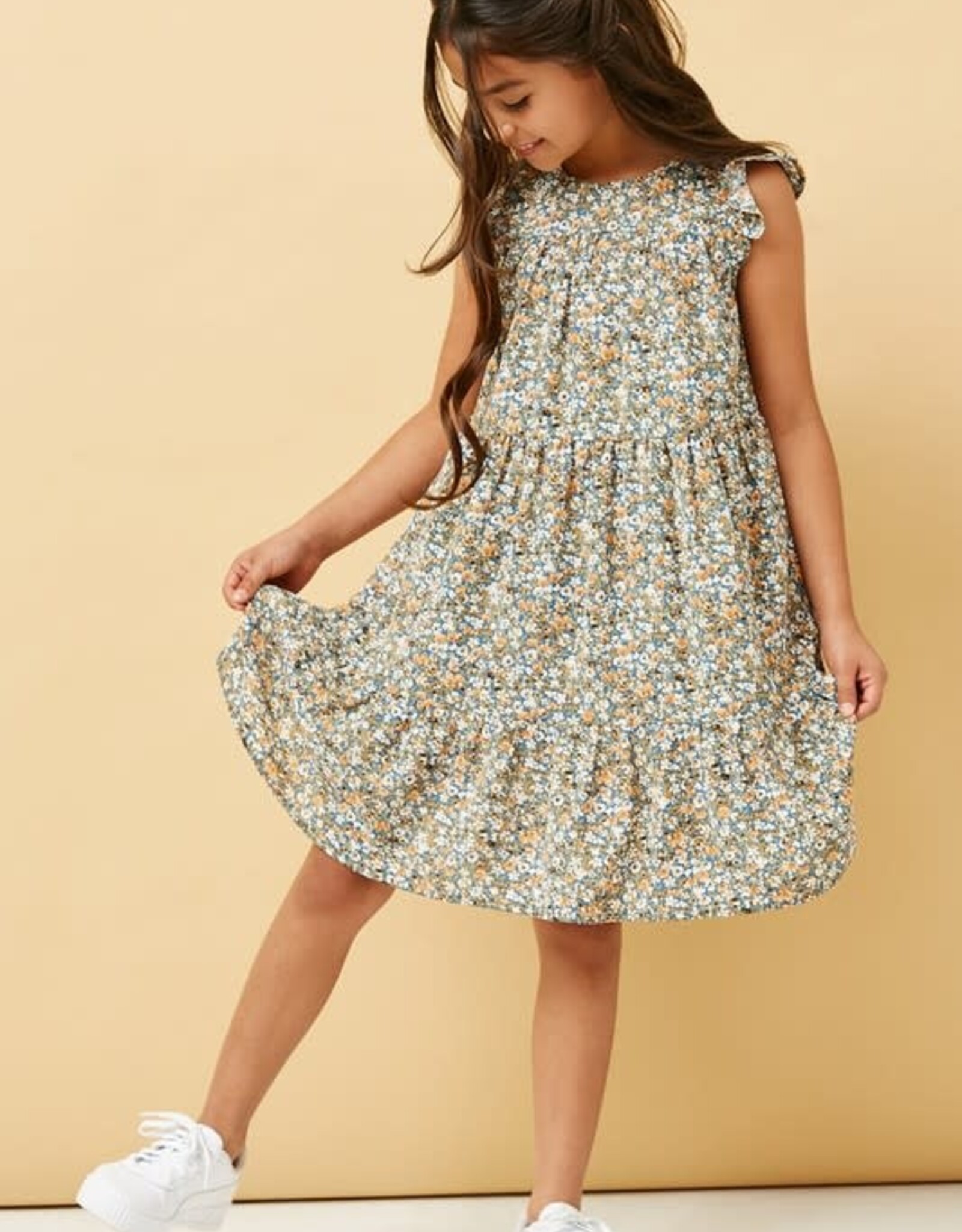 Hayden Candice Dress in Blue Floral