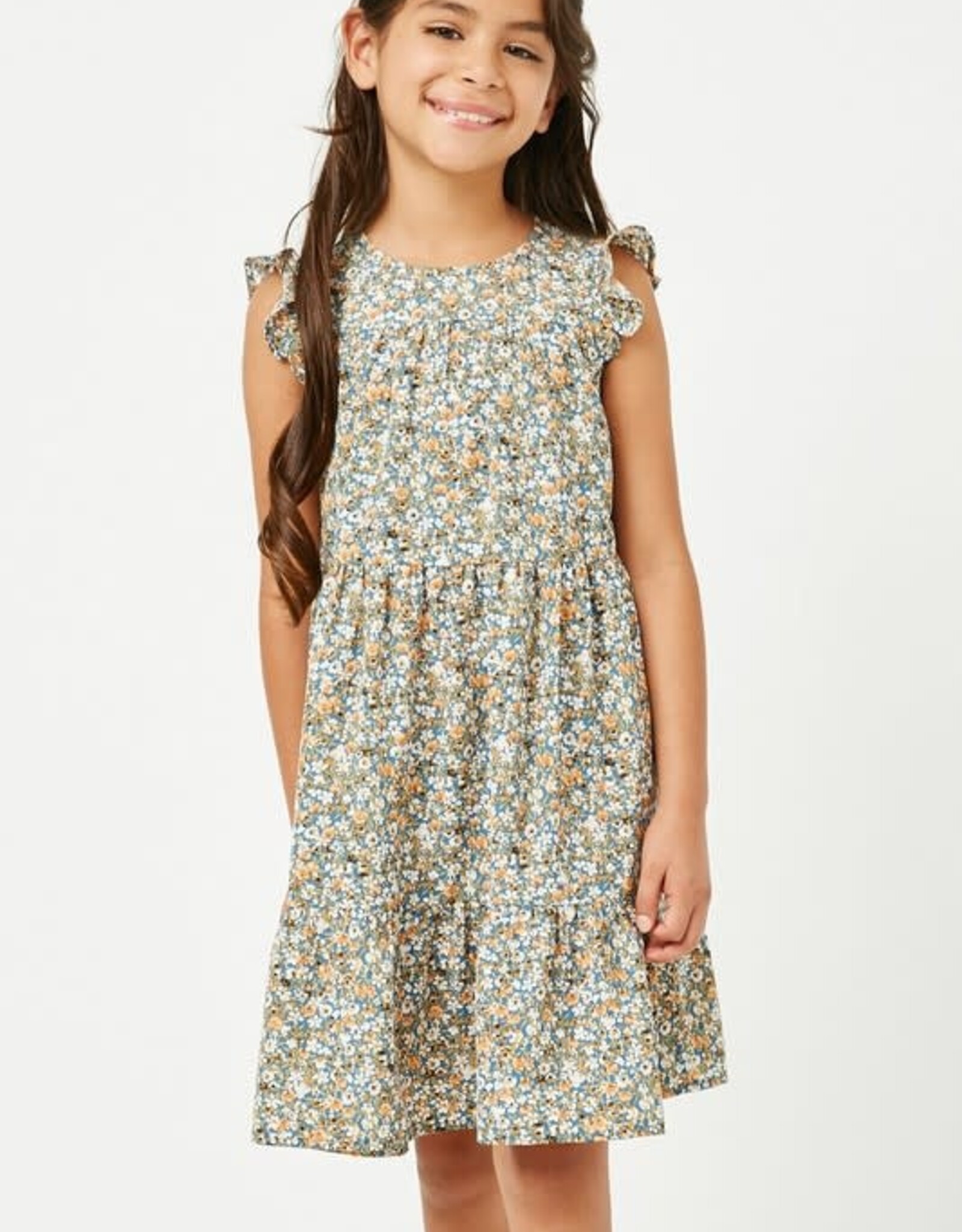 Hayden Candice Dress in Blue Floral