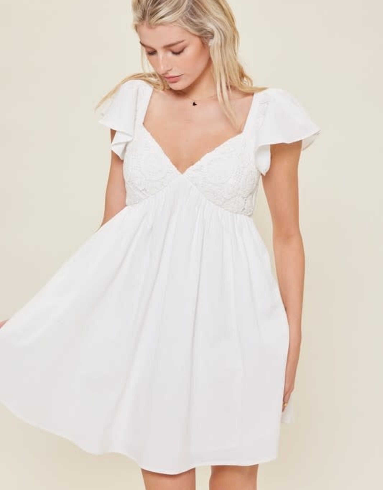 Haley Dress in White