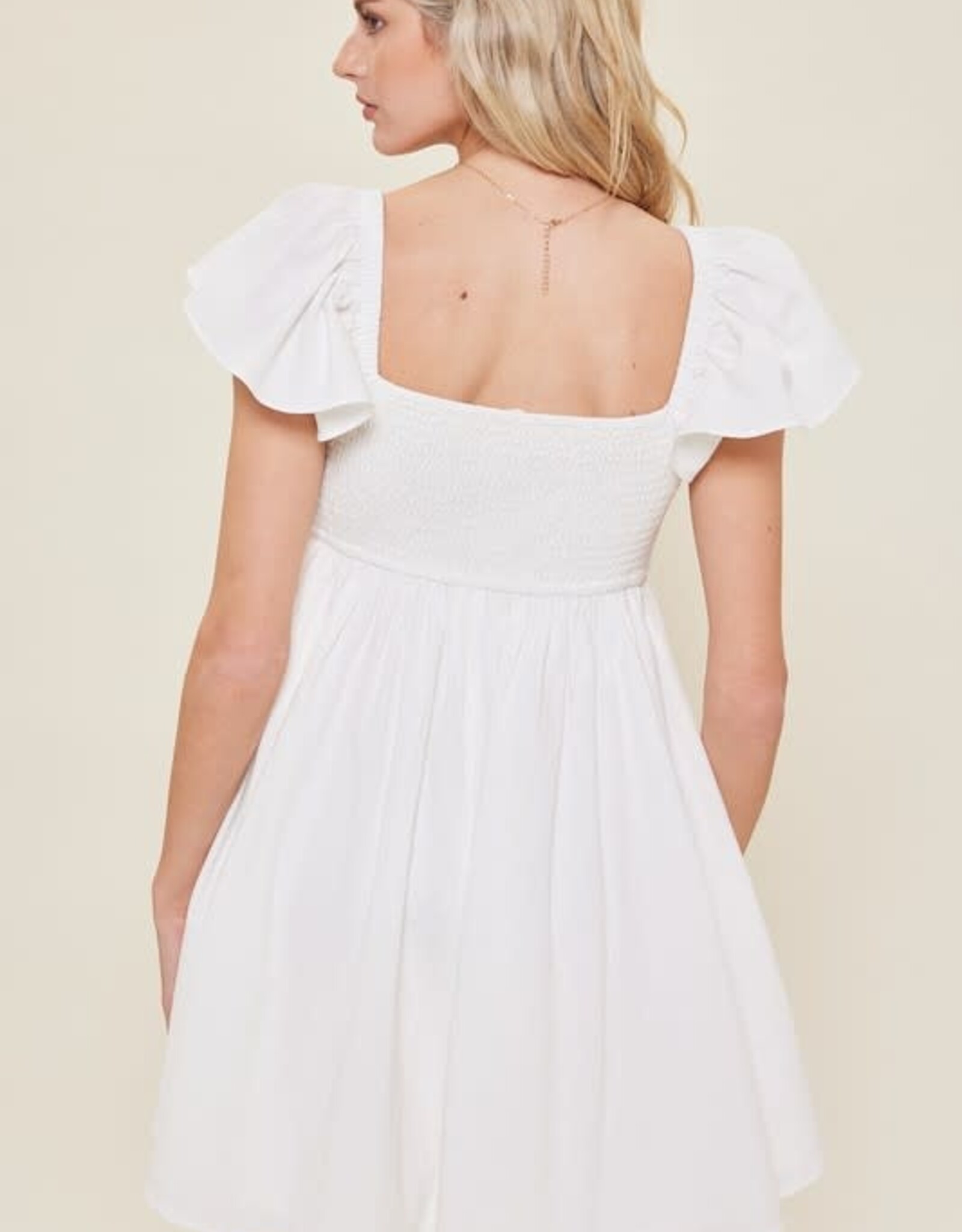 Haley Dress in White