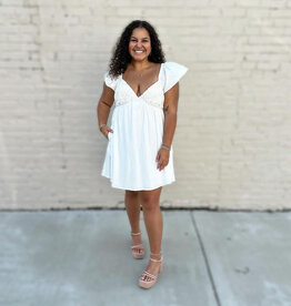 Haley Dress in White