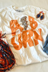 Auburn Lightning Tee in White