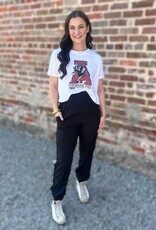 Elastic Waist Jogger in Black