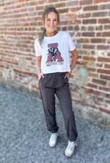 Elastic Waist Jogger in Grey