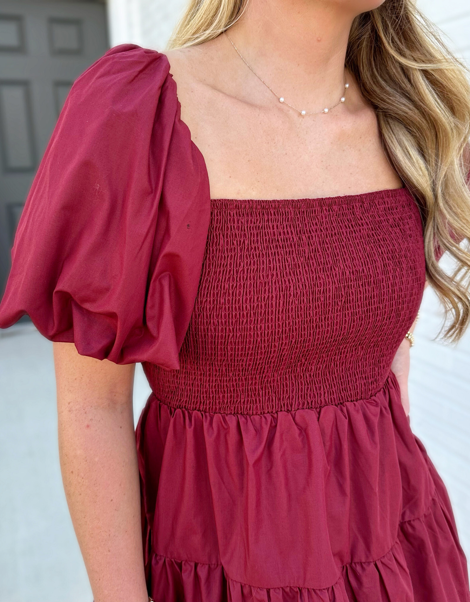 entro Jessica Dress in Burgundy