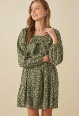 Hayden Olivia Dress in Green Floral