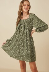 Hayden Olivia Dress in Green Floral