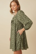 Hayden Olivia Dress in Green Floral