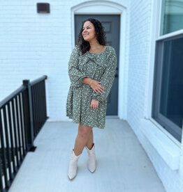 Hayden Olivia Dress in Green Floral