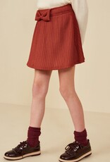 Hayden Lucy Bow Detail Skirt in Burgundy