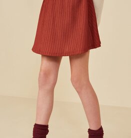Hayden Lucy Bow Detail Skirt in Burgundy