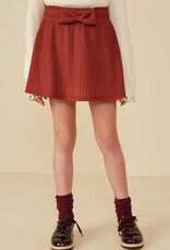 Hayden Lucy Bow Detail Skirt in Burgundy
